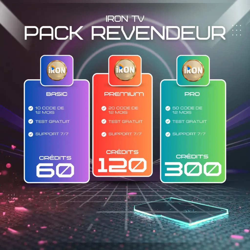 tarification irontv pro