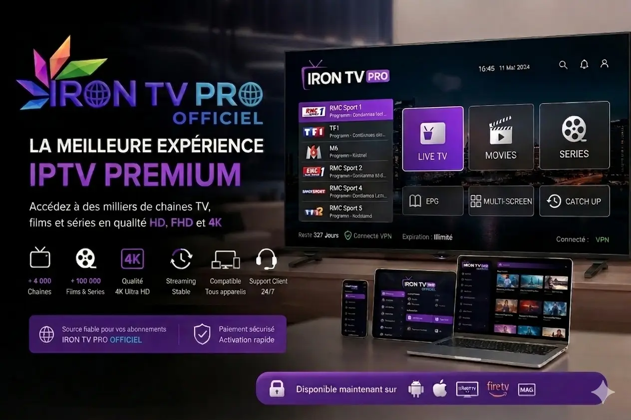 Source officielle Iron TV Pro