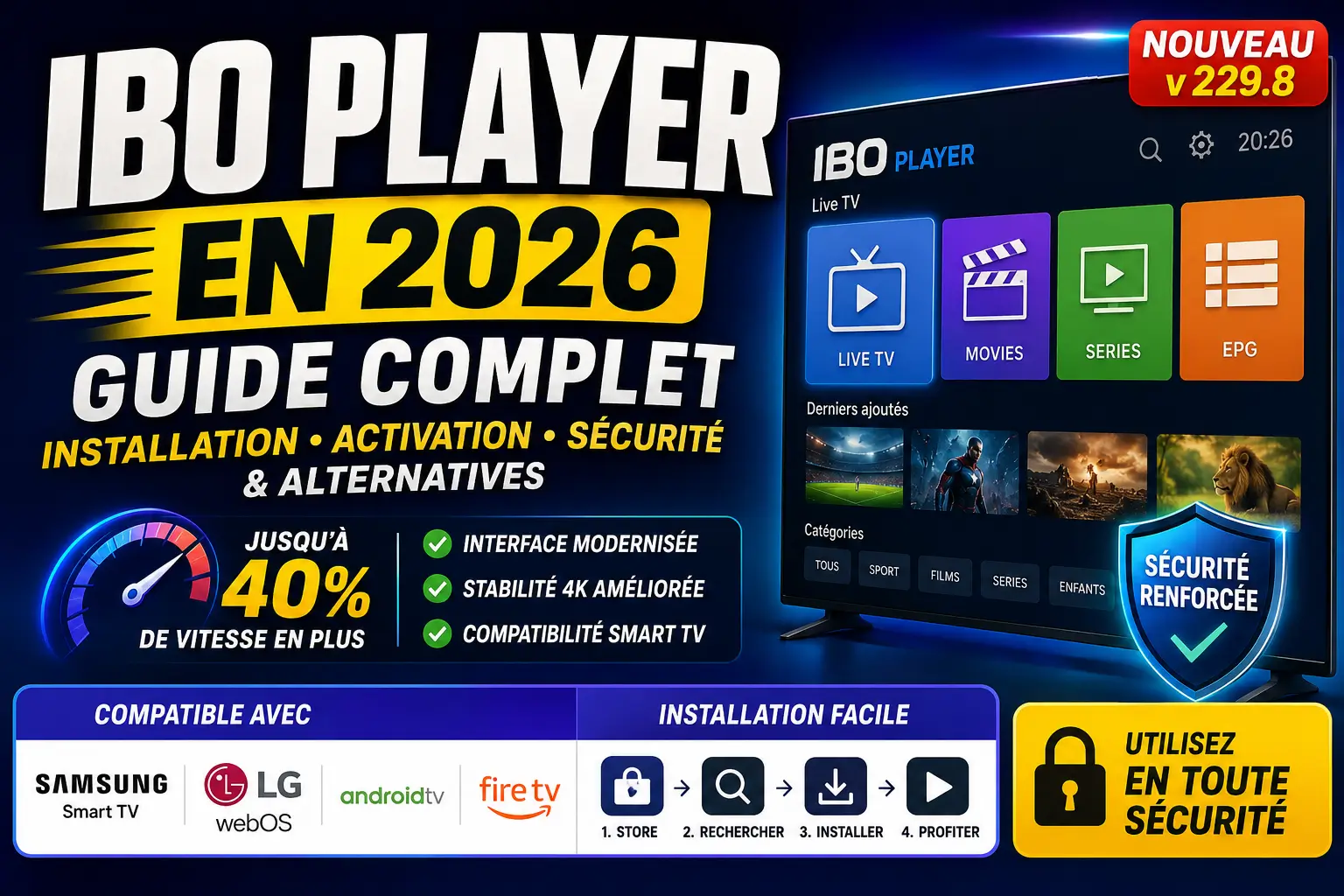 IBO Player : Guide complet d’installation, activation et sécurité